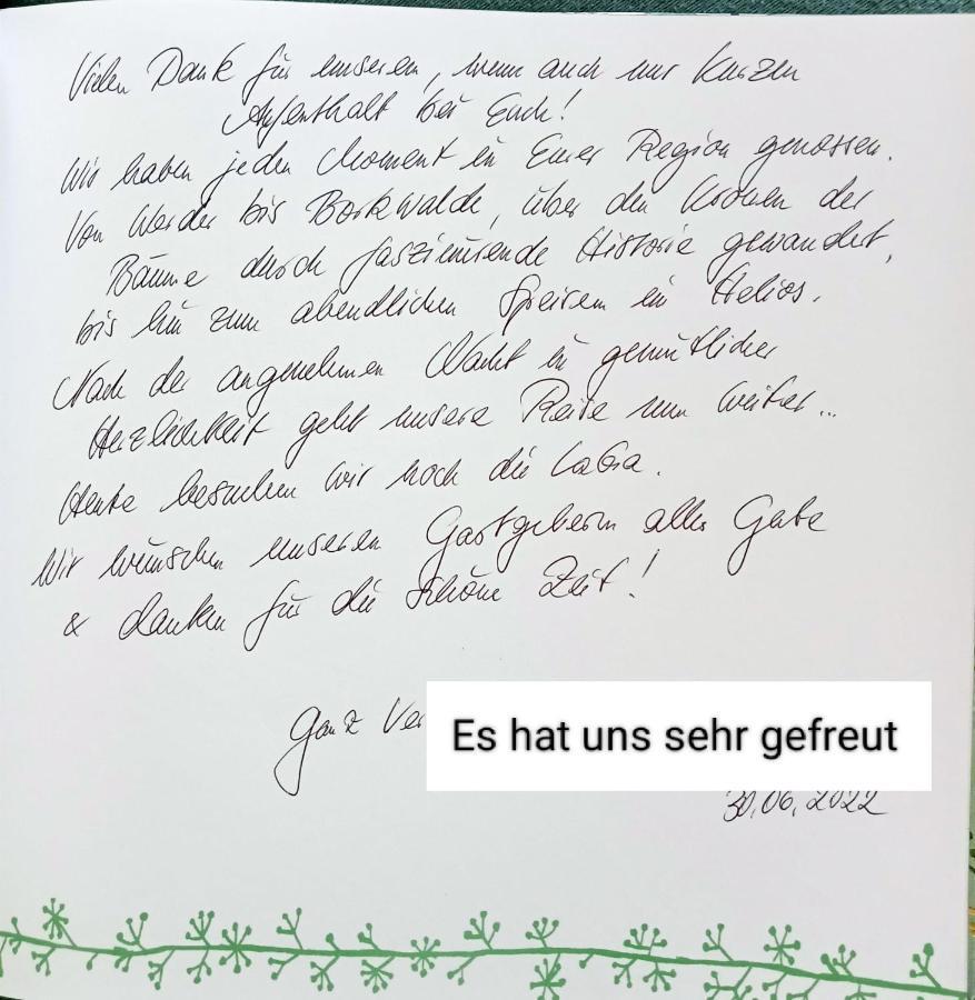 Ferienzimmer Waldzauber Borkwalde Luaran gambar